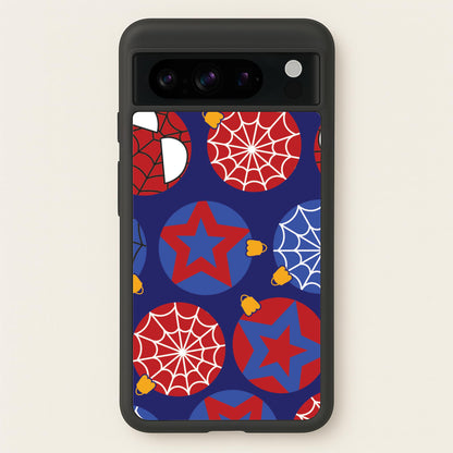 Spider Hero Baubles Pattern Google Pixel 8 Pro Case