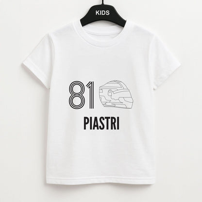 Piastri Helmet 2026 Kids Unisex T-Shirt