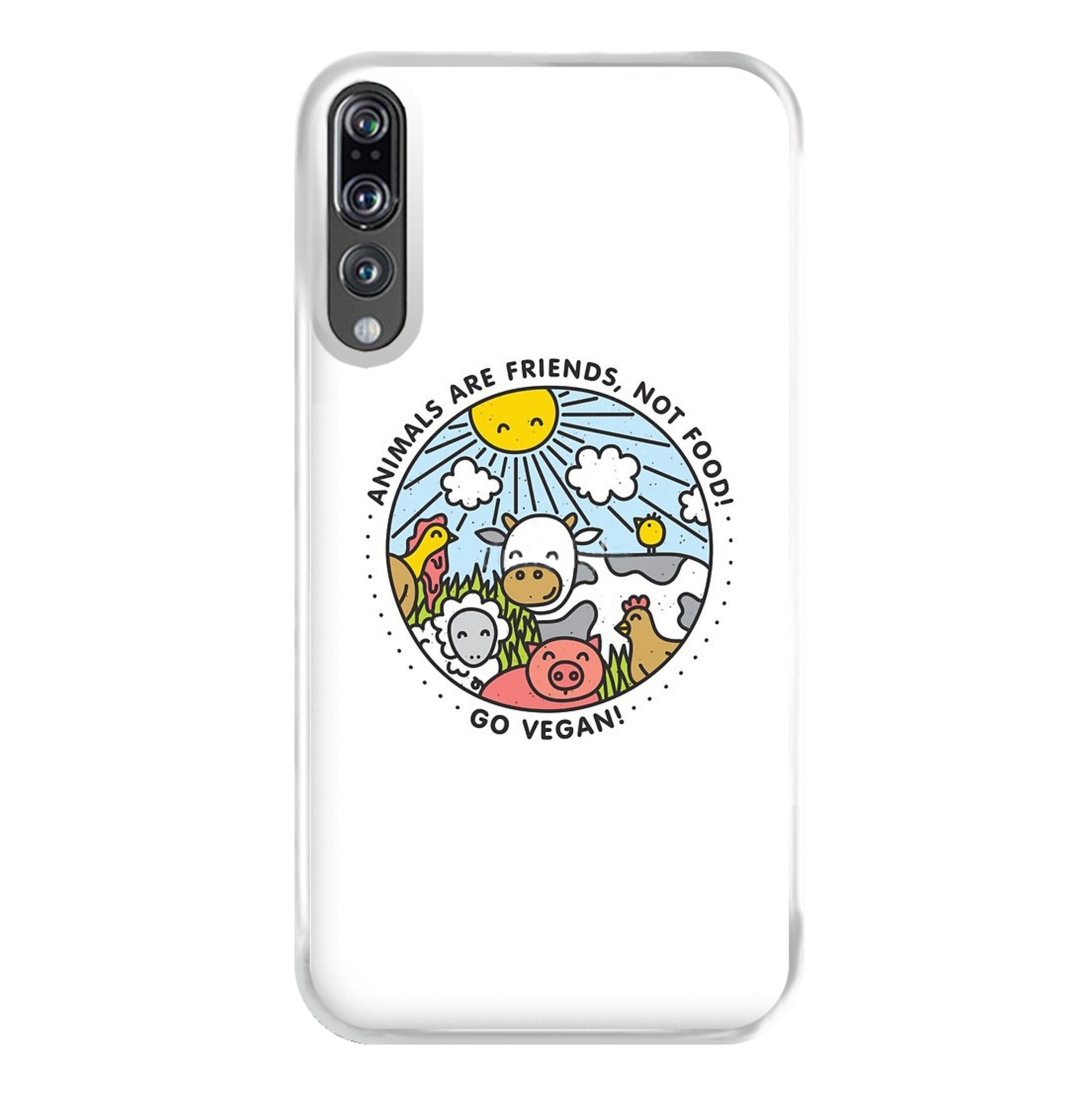 Animals Are Friends, Not Food - Vegan Phone Case