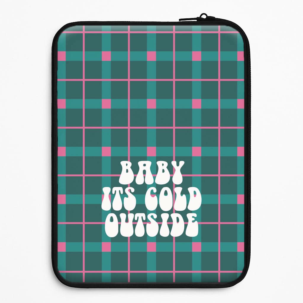 Baby It's Cold Outside Tartan Laptop Sleeve