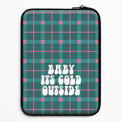 Baby It's Cold Outside Tartan Universal Laptop Sleeve
