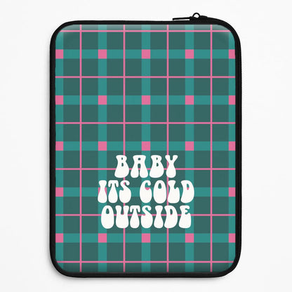 Baby It's Cold Outside Tartan Universal Laptop Sleeve