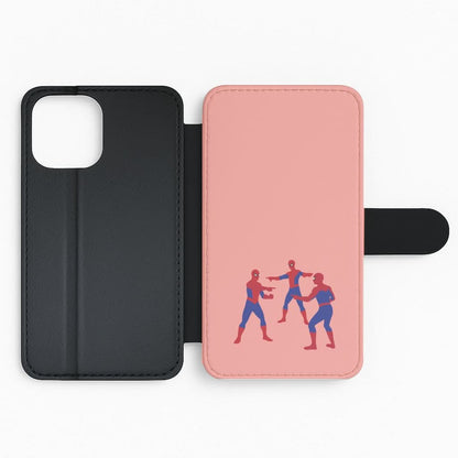 Spider Hero Pointing Meme Flip Phone Case