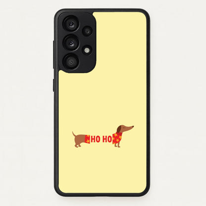 Christmas Jumper Ho Ho Dachshund Galaxy A33 Case