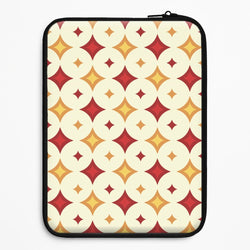 Geometric Christmas Stars Pattern Universal Laptop Sleeve