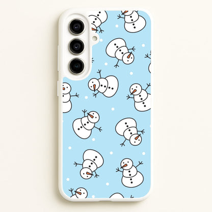 Cartoon Snowmen Pattern Galaxy A56 Case