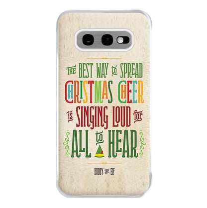 The Best Way To Spead Christmas Cheer - Elf Phone Case