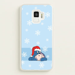 Cartoon Donkey Snowflakes Galaxy S9 Case