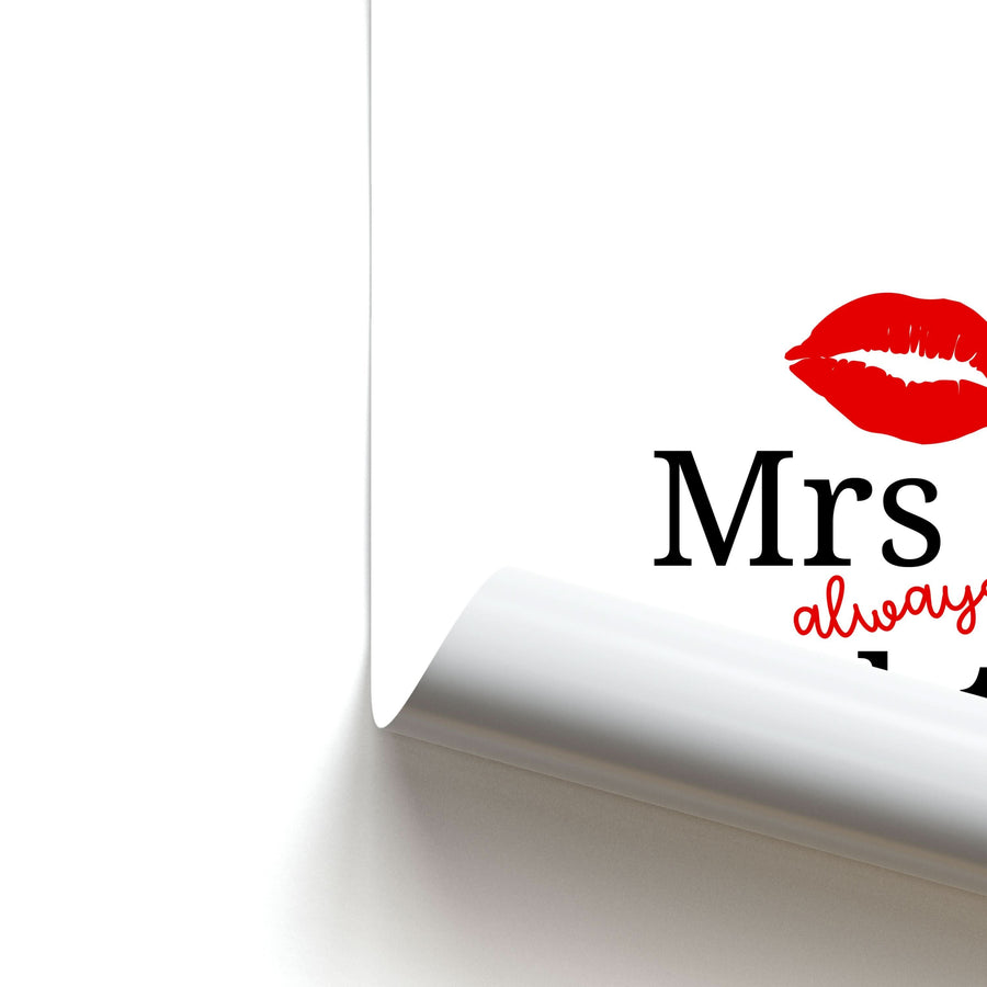 Mrs Always Right Poster