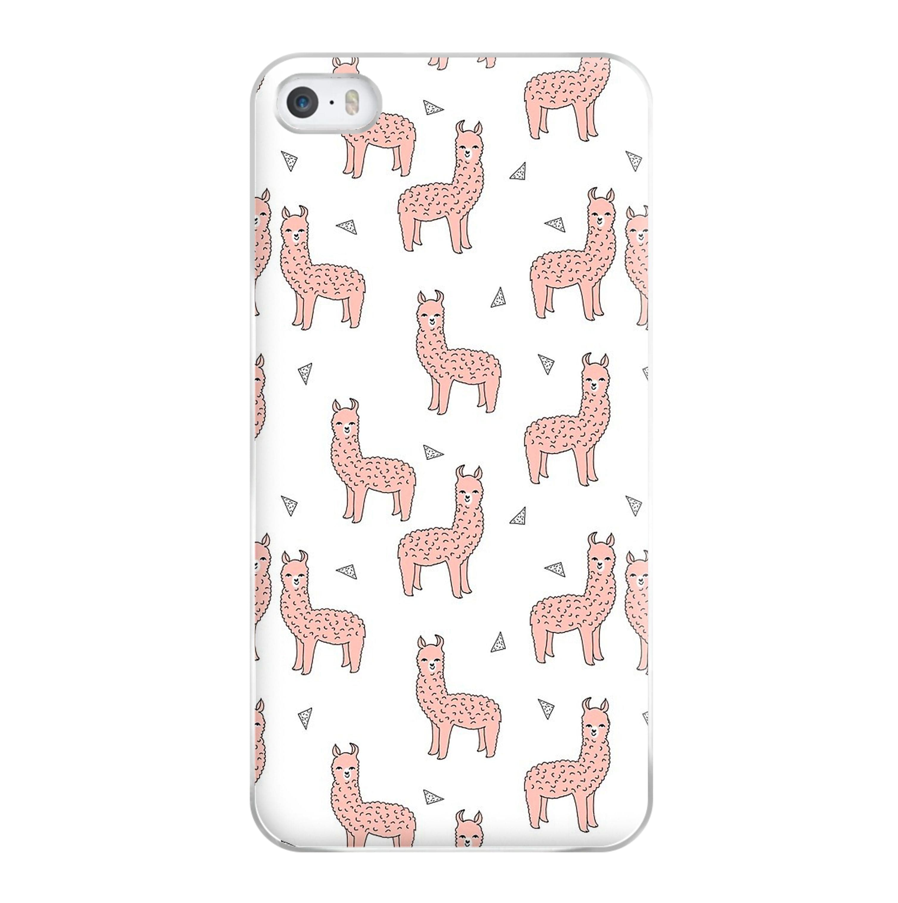 Pale Pink Alpaca Pattern Phone Case