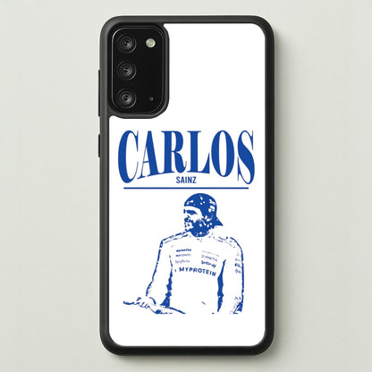 Carlos White And Blue Galaxy Note 20 Case