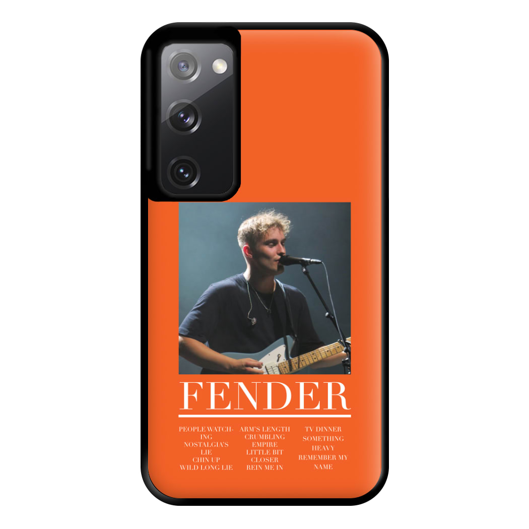 Fender Orange Song List Galaxy S20FE Case