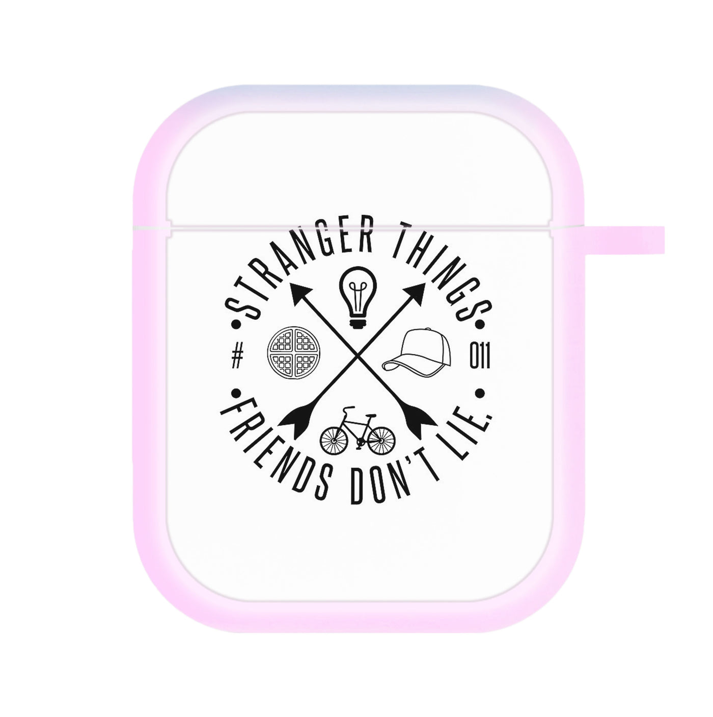 Friends Don't Lie - White Stranger Things AirPods Case