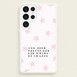 Pretty Sad Letter Beads Galaxy S23 Ultra Case
