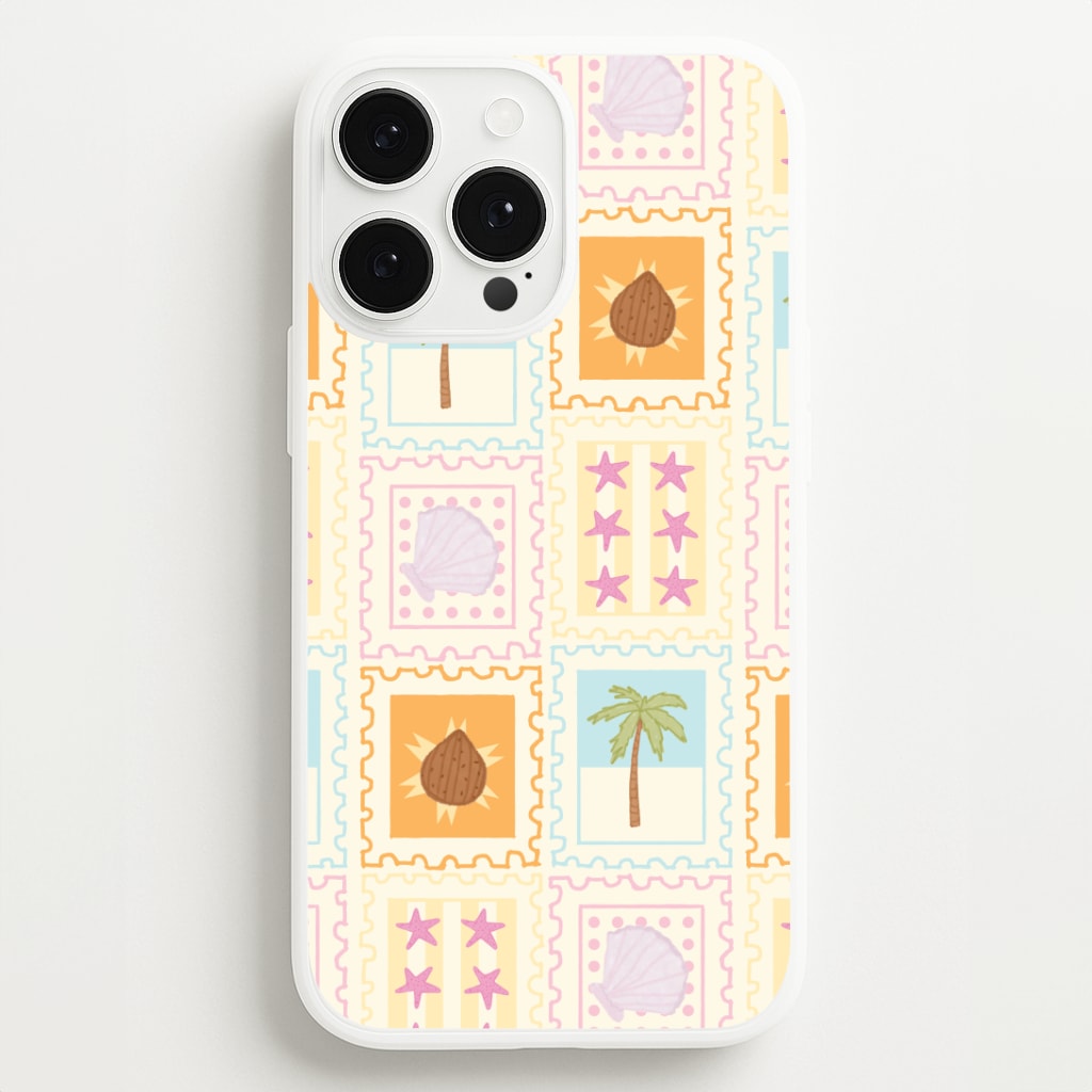Tropical Stamps iPhone 13 Pro Case