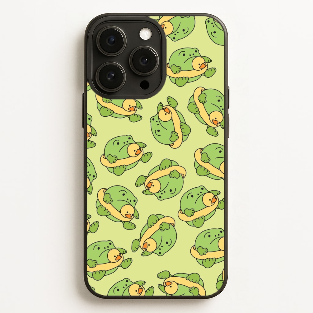 Frog Pattern - Plushy Phone Case for iPhone, Samsung Galaxy and Google Pixel
