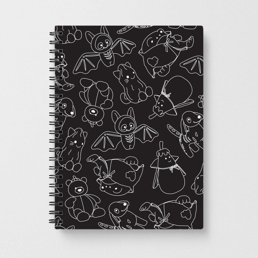 Halloween Plushies Pattern II - Halloween Notebook