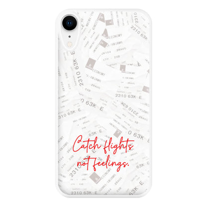 Catch Flights Not Feelings Collage iPhone XR Case