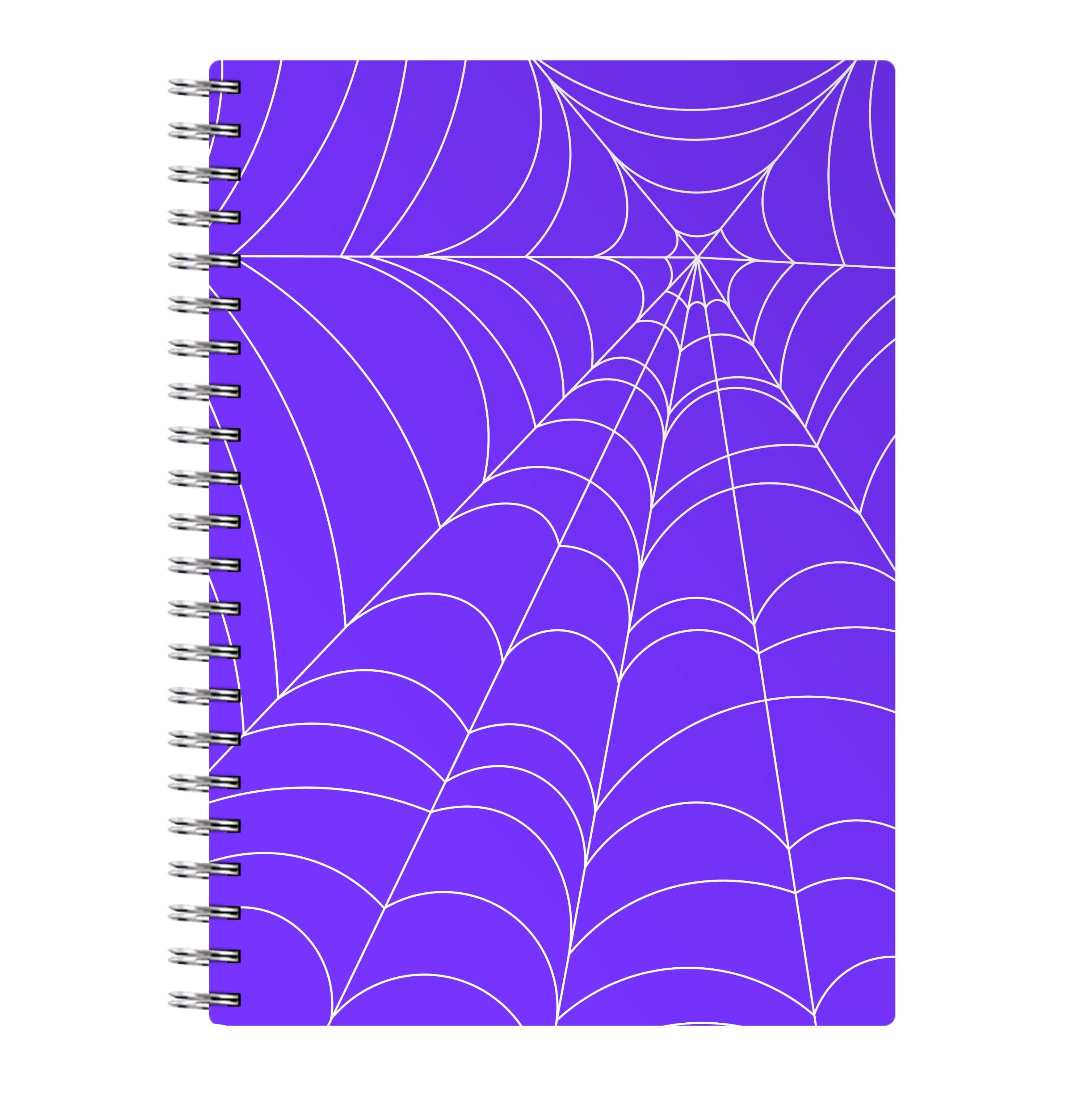 Purple Cobweb Pattern Notebook