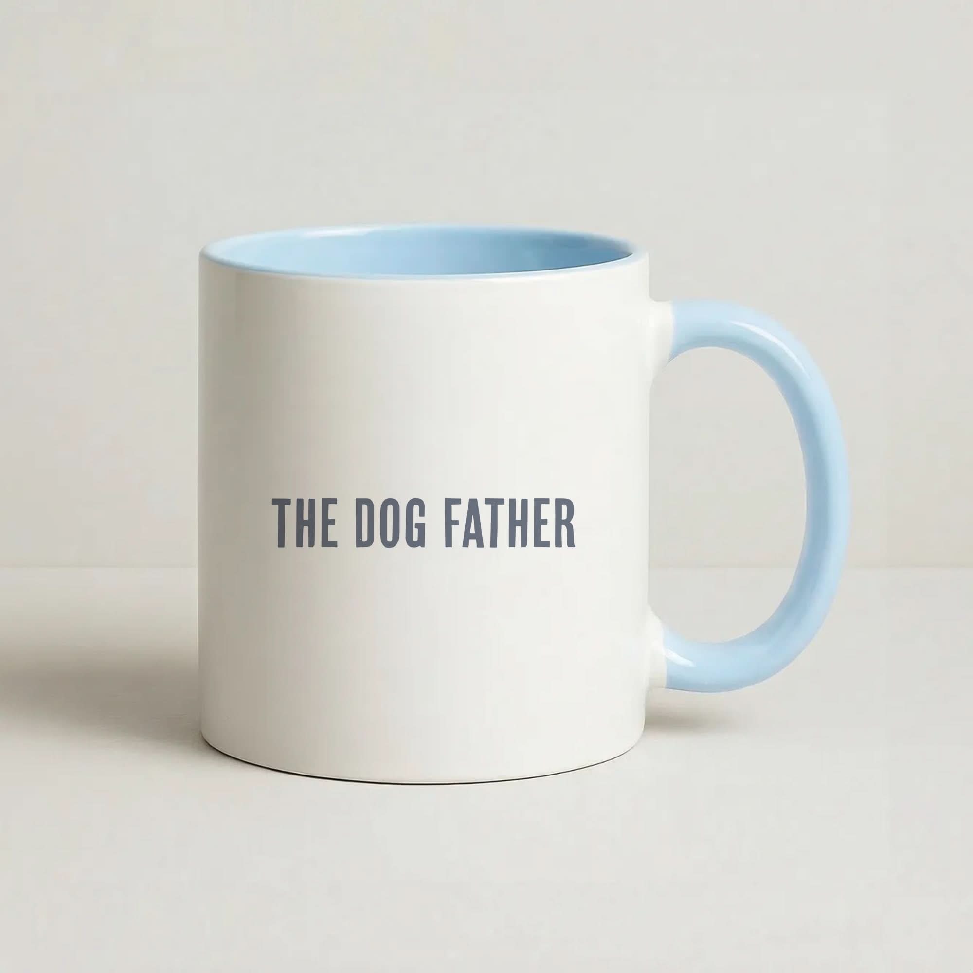 The Dog Father Blue Mug