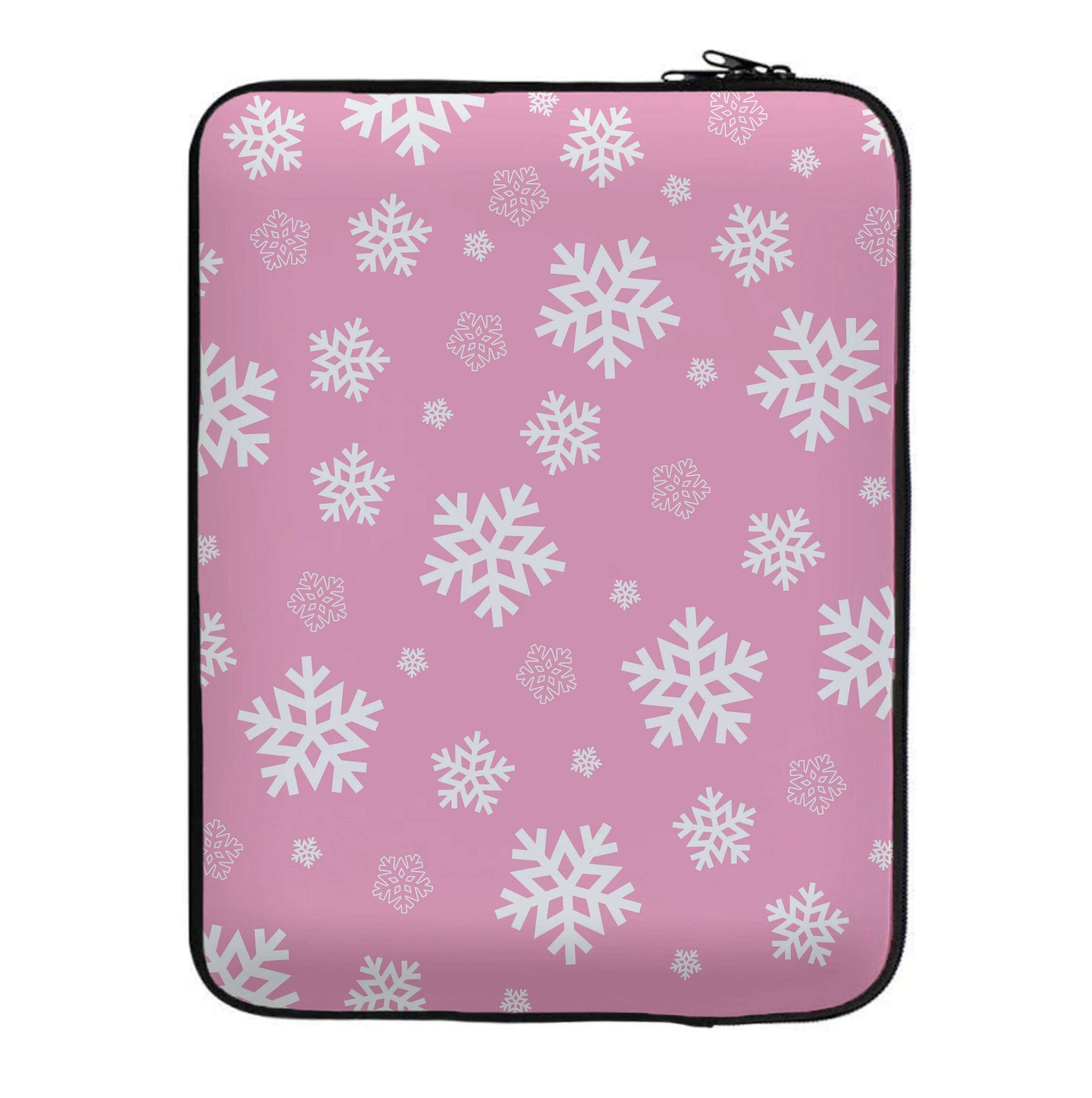 Snow Pink Pattern Laptop Sleeve