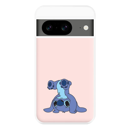 Cute Blue Alien Handstand Google Pixel 8a Case