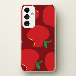 Teacher Apples Pattern Galaxy A55 Case