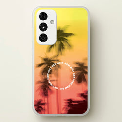 Palm Trees Circle Galaxy A55 Case