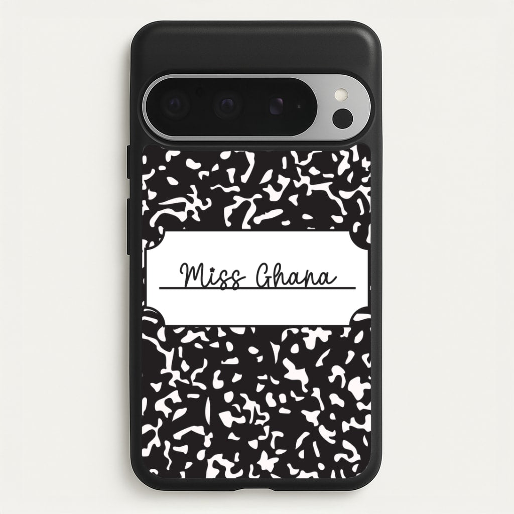Personalised School Notebook Google Pixel 9 Pro XL Case