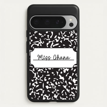 Personalised School Notebook Google Pixel 9 Pro XL Case