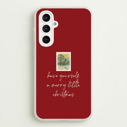 A Merry Little Christmas Stamp Galaxy A16 Case