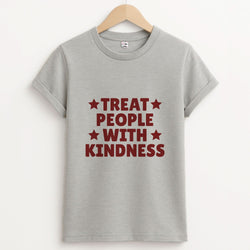 Treat People With Kindness Unisex Grey T-Shirt