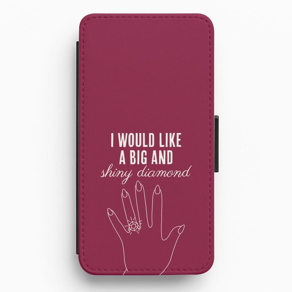 Shiny Diamond Flip / Wallet Phone Case