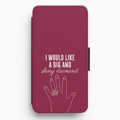 Shiny Diamond Flip / Wallet Phone Case