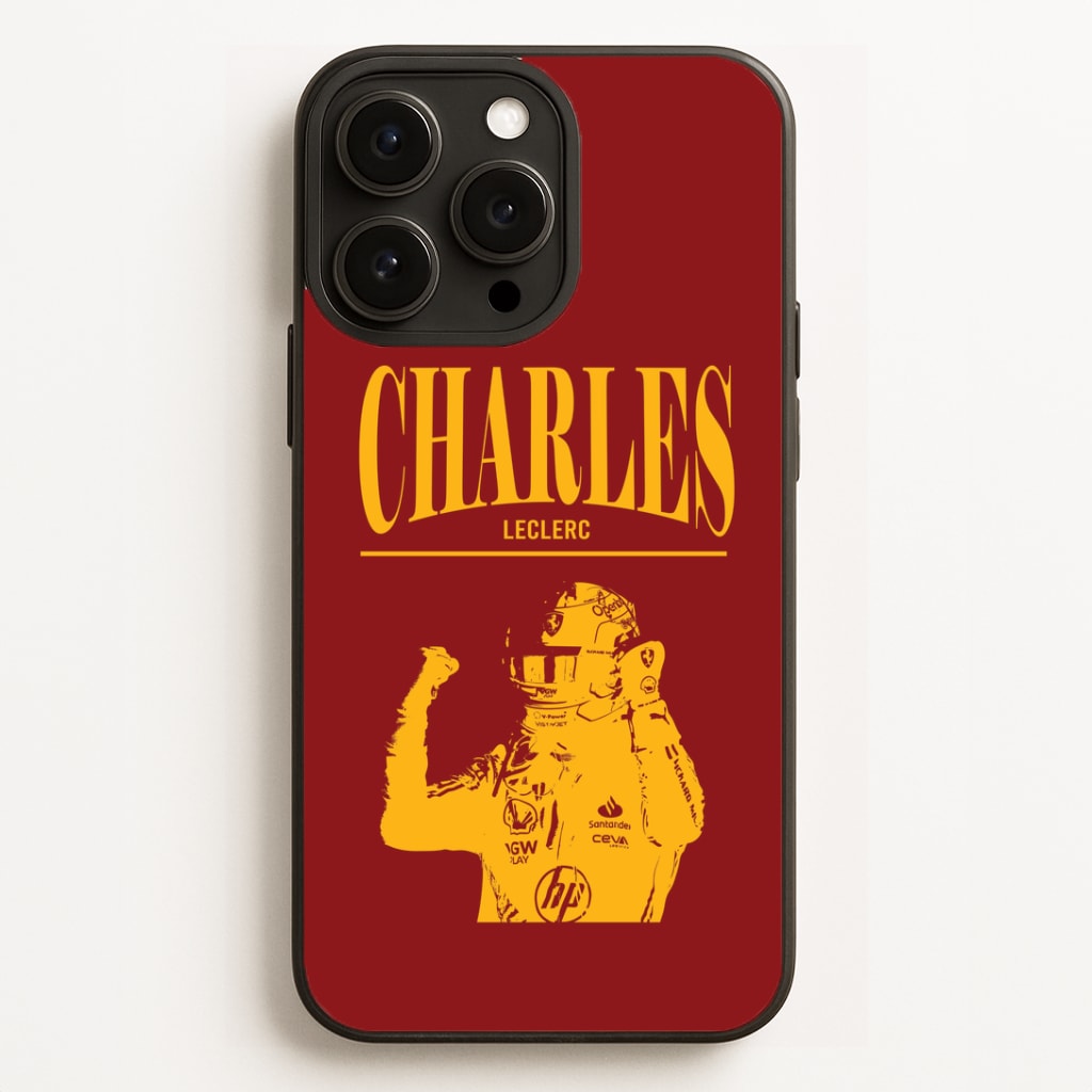 Charles Red And Gold iPhone 16 Pro Max Case