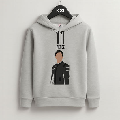 Perez 2026 Grey Kids Hoodie