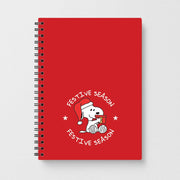 Cartoon Beagle Festive Season Notebook 1