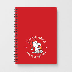 Cartoon Beagle Festive Season Notebook