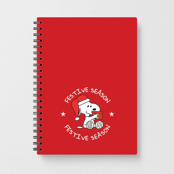 Cartoon Beagle Festive Season Notebook