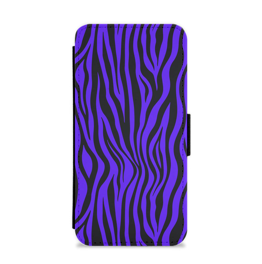 Purple Zebra - Animal Patterns Flip / Wallet Phone Case