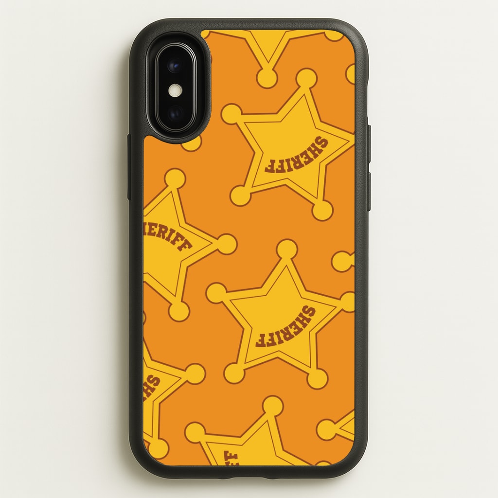Sheriff Badge Pattern iPhone X / XS Case