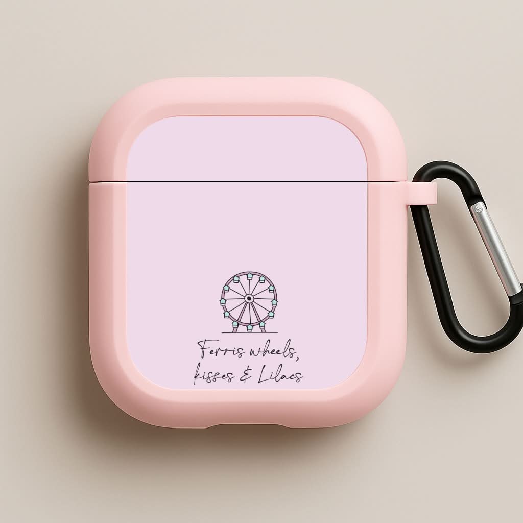 Ferris Wheels, Kisses & Lilacs Pink AirPods Case