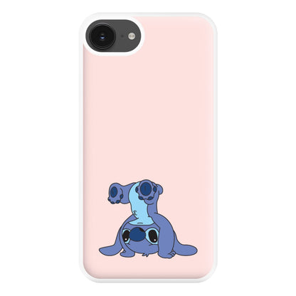 Cute Blue Alien Handstand iPhone 16e Case