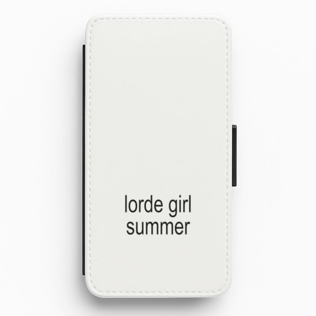 Lorde Girl Summer Flip / Wallet Phone Case