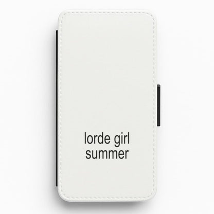 Lorde Girl Summer Flip / Wallet Phone Case