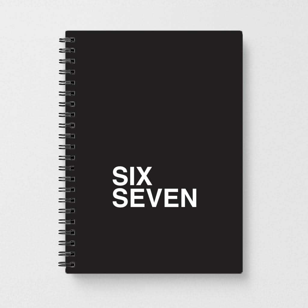 6 7 Black Notebook