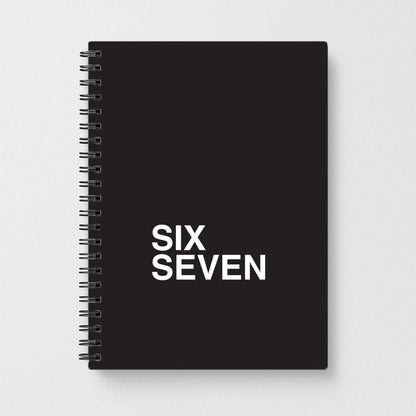 6 7 Black Notebook
