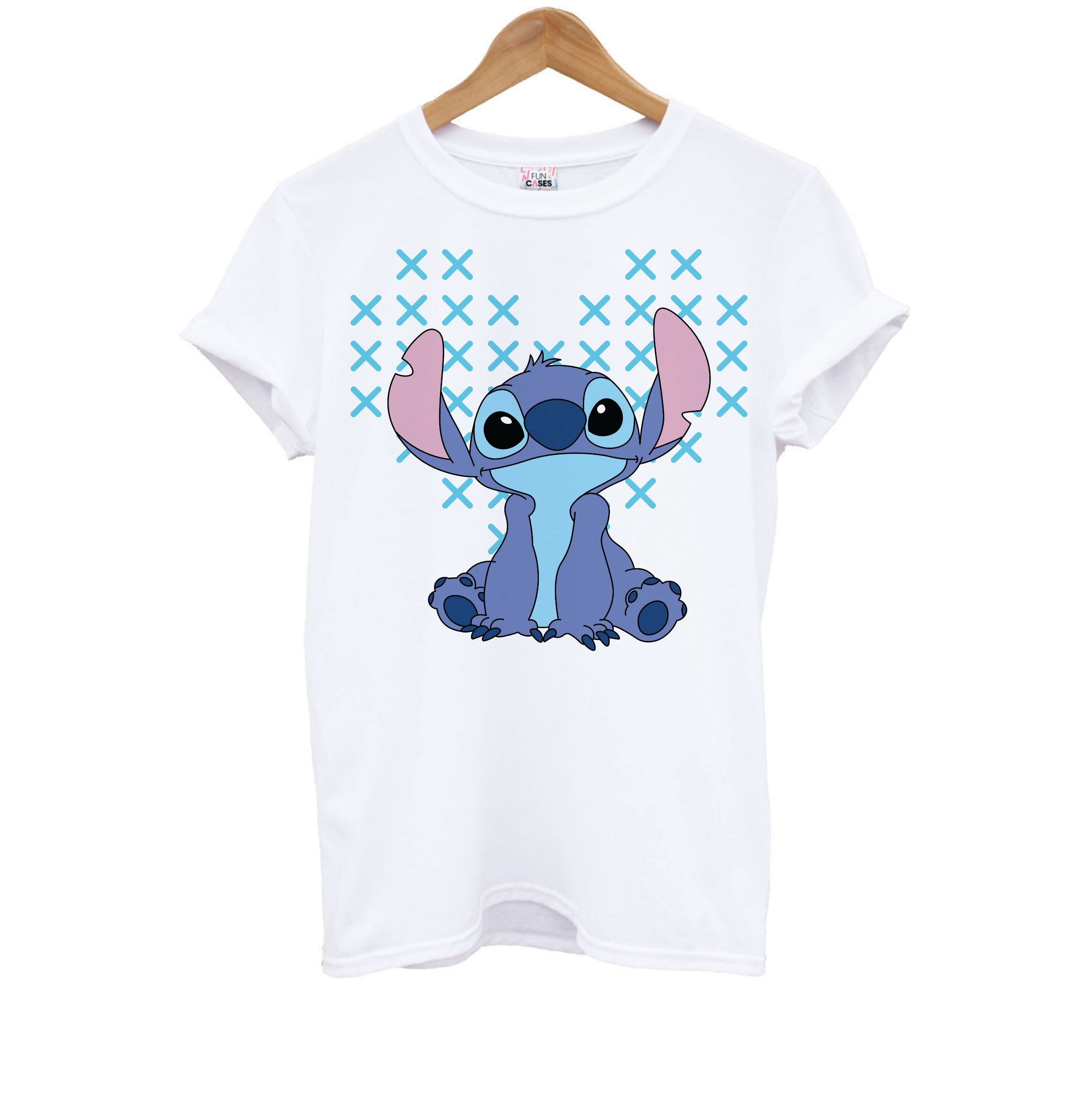 Blue Alien Hearts Kids T-Shirt