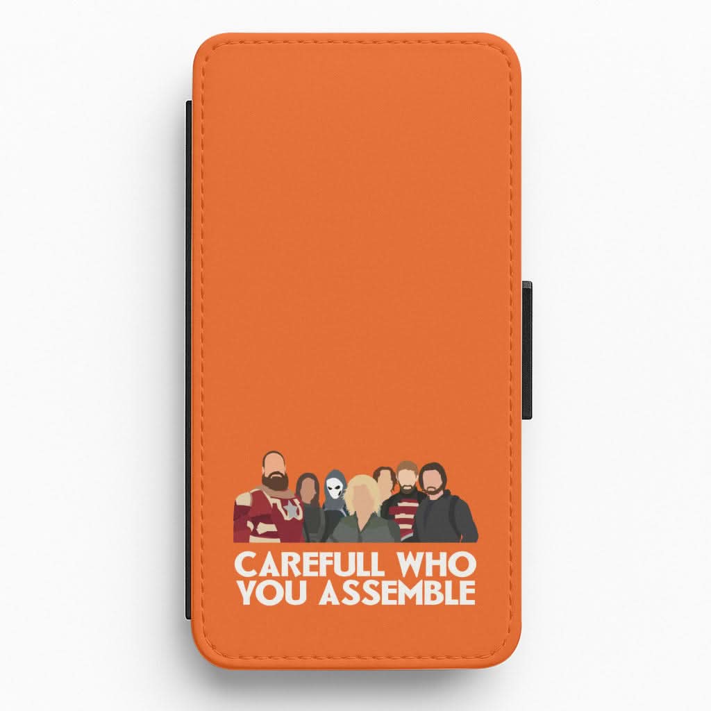 Careful Who You Assemble Flip / Wallet Phone Case