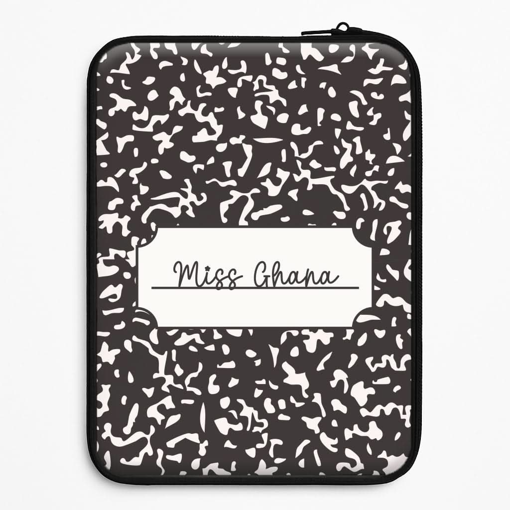 Personalised School Notebook Laptop Sleeve